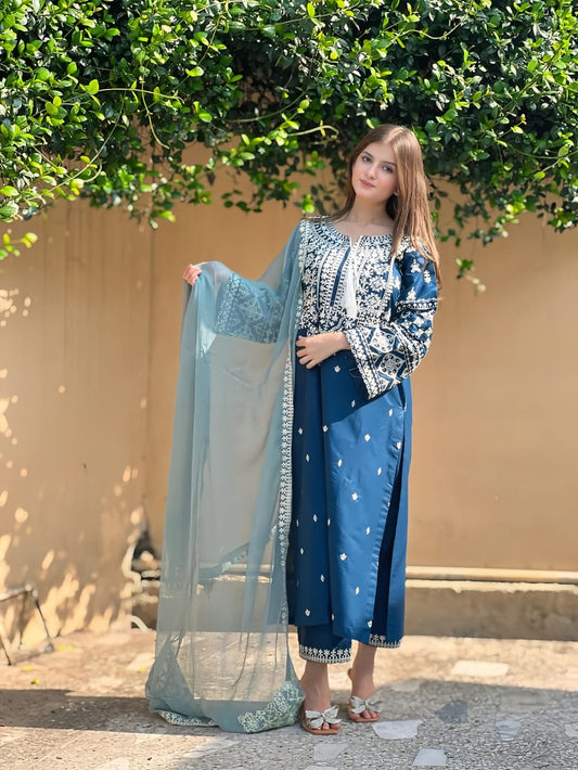 Margrita Embroidered Stitched 3PC