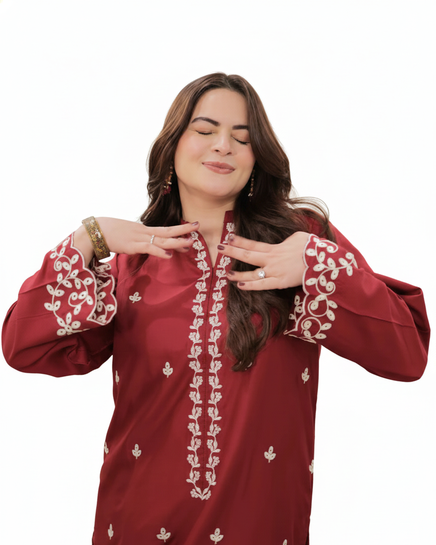 MULBERRY Embroidered 2PC