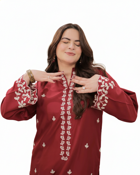 MULBERRY Embroidered 2PC