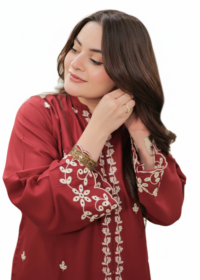 MULBERRY Embroidered 2PC