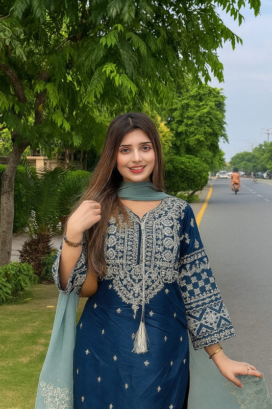 Margrita Embroidered Stitched 3PC