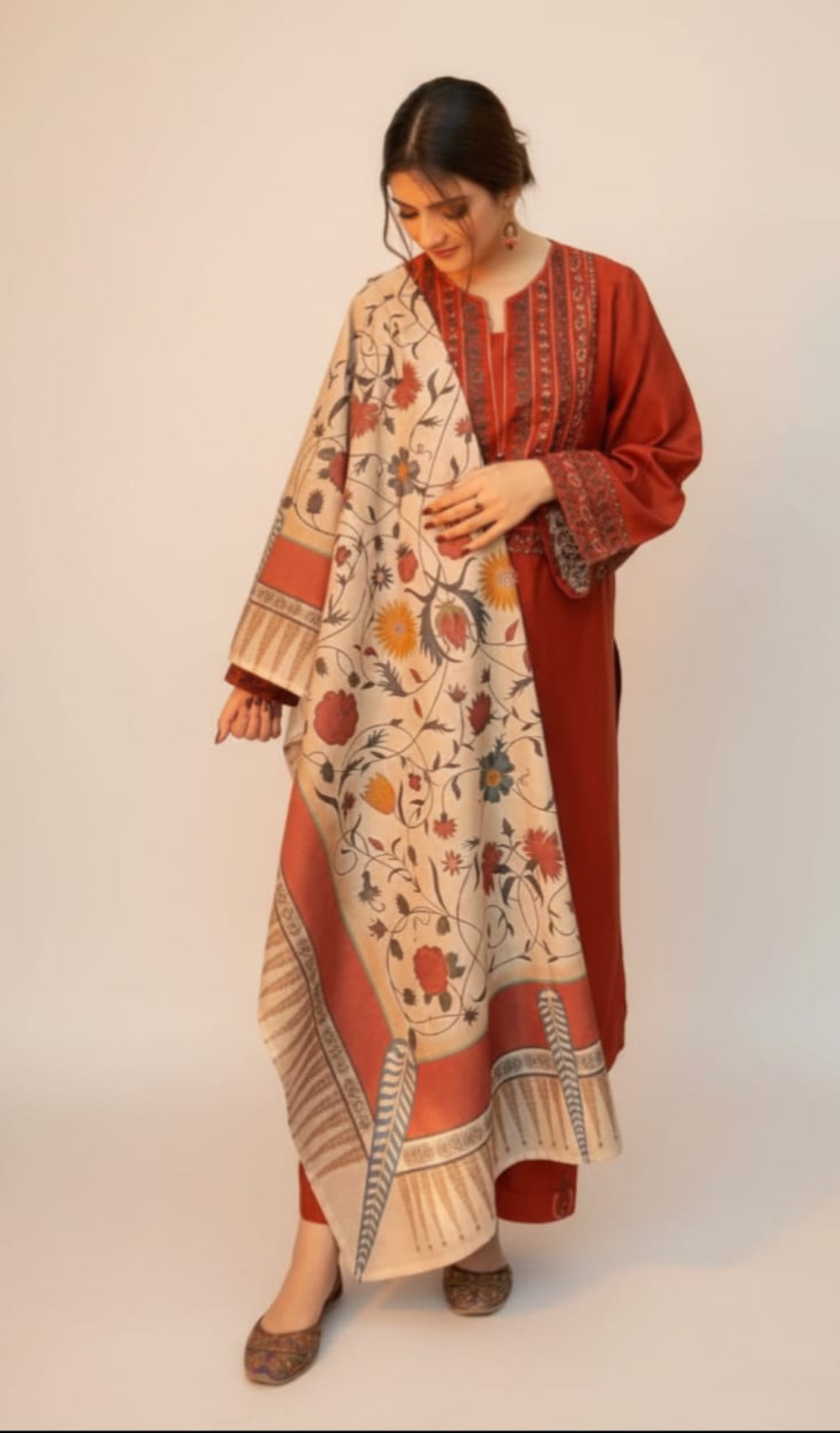 AYAT EMBROIDERED 3PC WITH DIGITAL DUPPATA